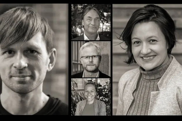 Oxana, Niklas, Niklas, Tomas, and Vivien. Photo Collage.